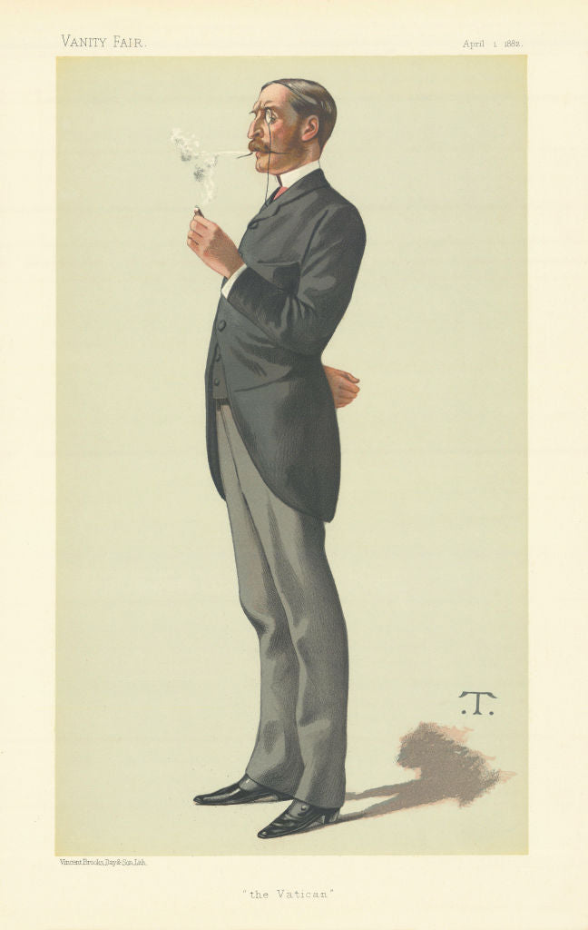 VANITY FAIR SPY CARTOON George Errington 'the Vatican' Ireland. By T 1882